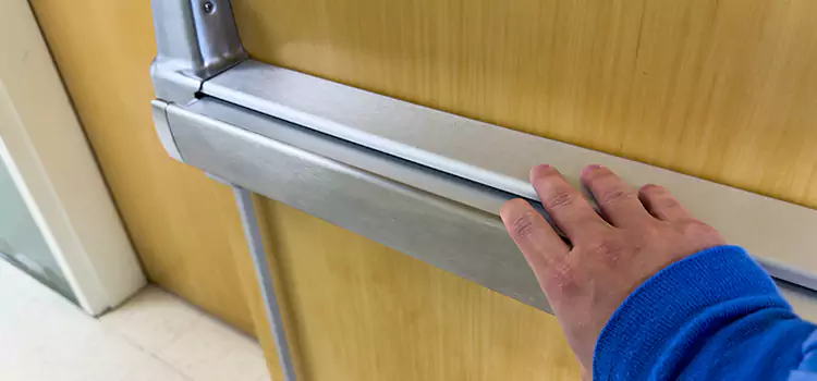 Installing a Push Bar on a Door Coronado